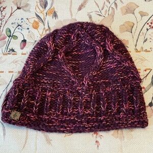 Smartwool | Wool Blend Knit Beanie / Hat | Winter | Pink & Dark Purple | OS